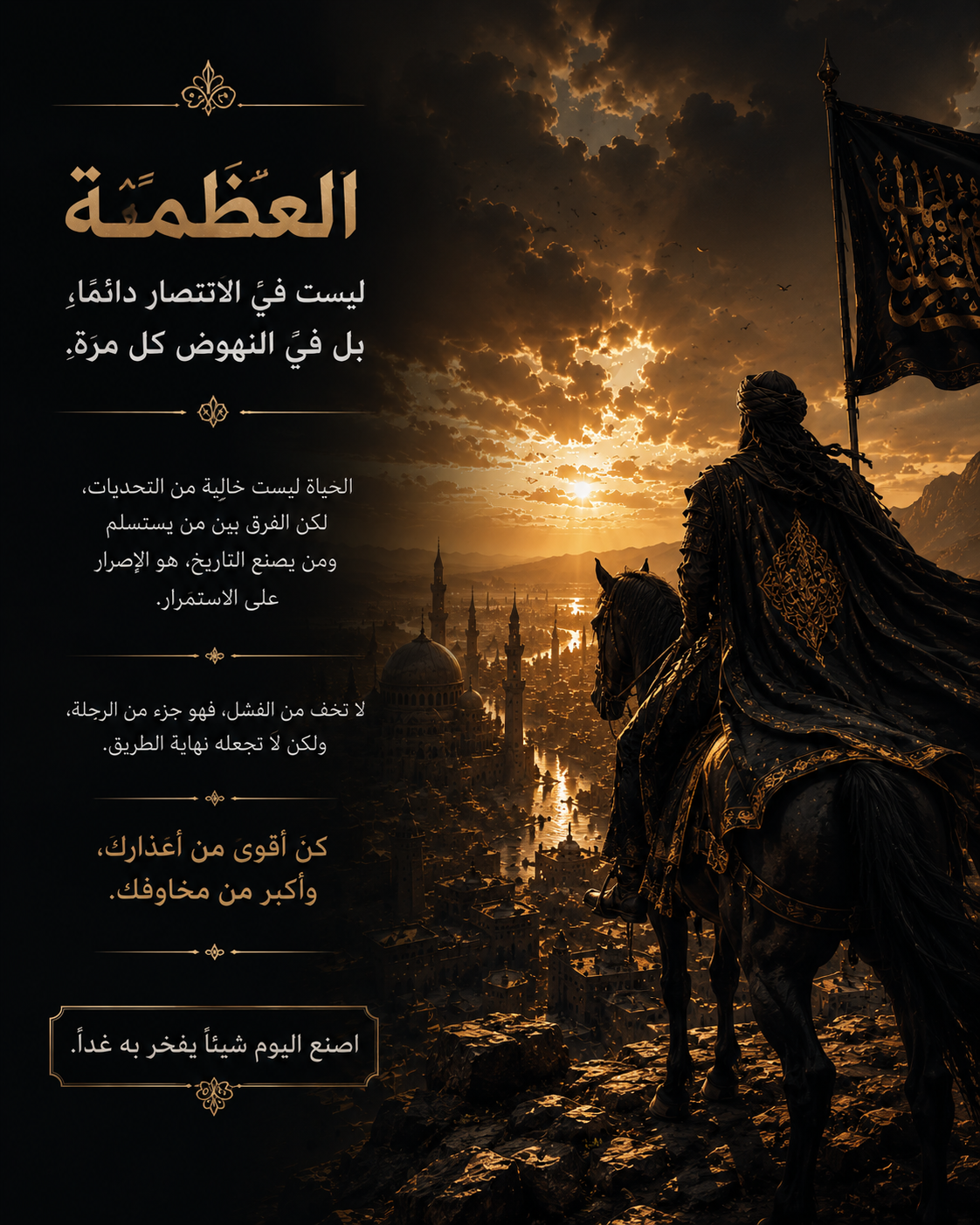 العظمة تبدأ من االداخل…